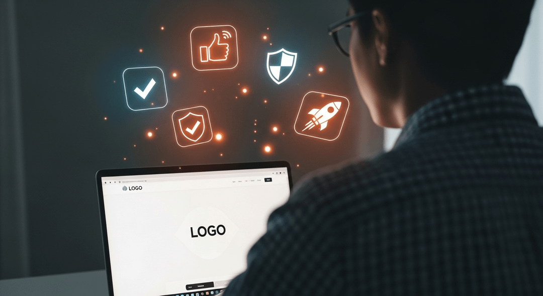 Diseño de logotipo cangrejo digital 382