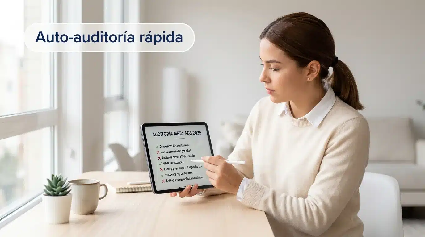 Checklist de auditoría Meta Ads 2026 para Pymes en Colombia con aciertos y errores