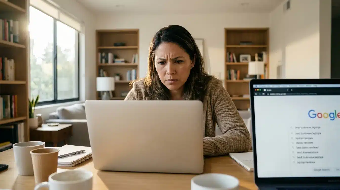 Cliente buscando activamente en Google con intención de compra real
