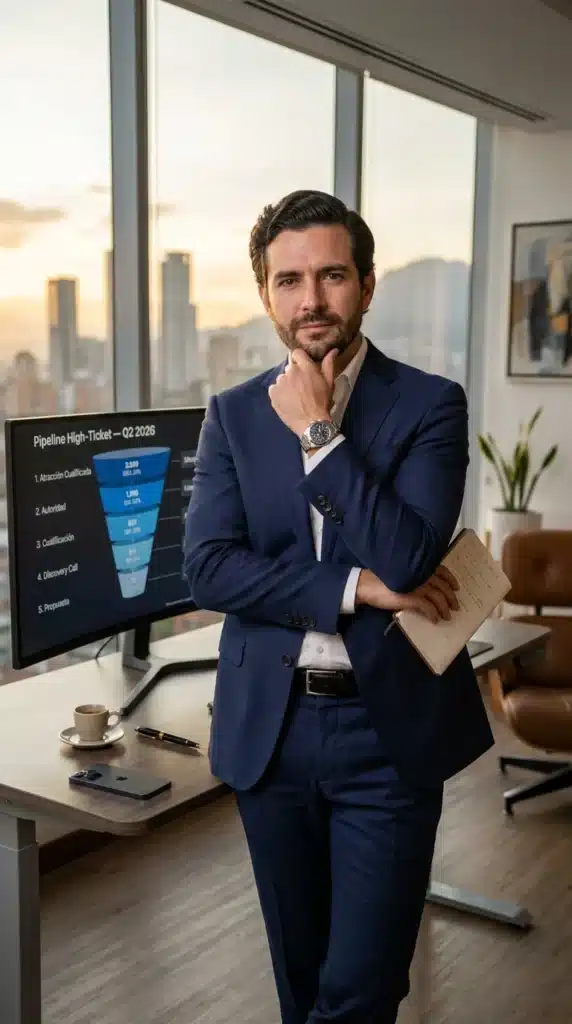 Embudo de Ventas High Ticket Colombia 2026: Arquitectura para Cerrar Servicios Premium