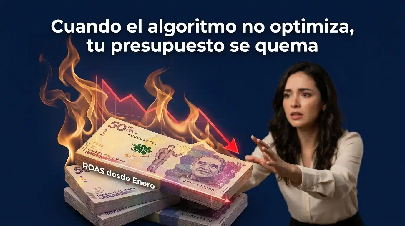 Presupuesto Meta Ads quemándose por ROAS bajo y campañas mal optimizadas en 2026