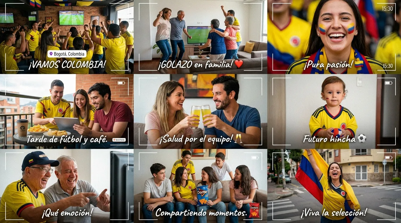 UGC fans Colombia Copa Mundial contenido redes sociales