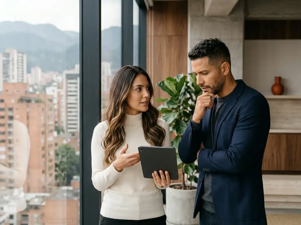 CEO y directora de finanzas revisan las métricas del trimestre de su empresa de software